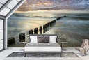 Sunset Beach Wall Mural Wallpaper