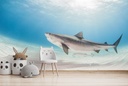 Tiger Shark Wall Mural Wallpaper