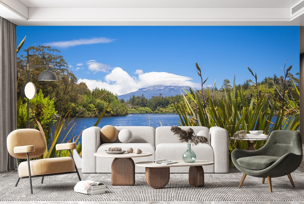 Mount Taranaki Volcano Nature Wall Mural Wallpaper