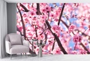 Pink Spring Flowers Wall Mural Wallpaper