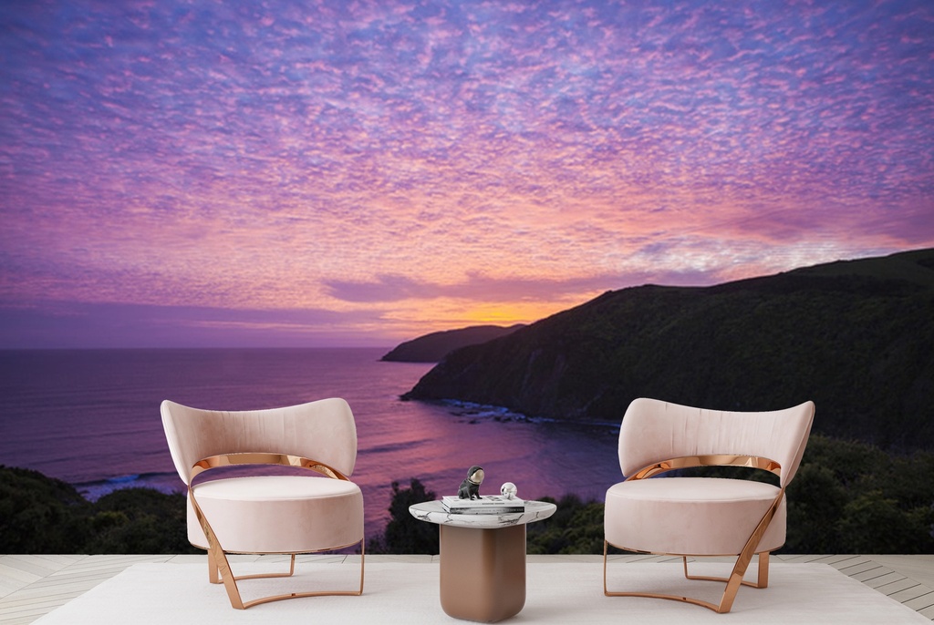 Nugget Point New Zealand Sunset Wall Mural Wallpaper