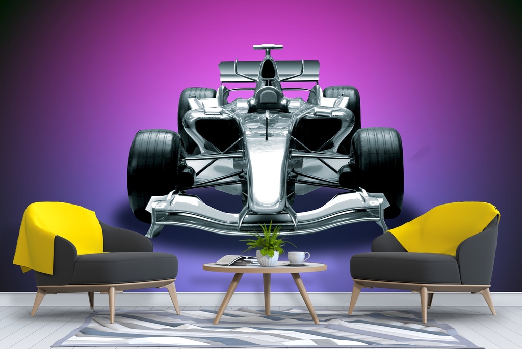 Formula 1 Race Car Wall Mural Wallpaper
