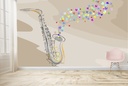 Jazz Saxophone Music Wall Mural Wallpaper