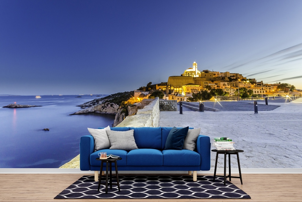 Castle Sunset Ibiza Wall Mural Wallpaper