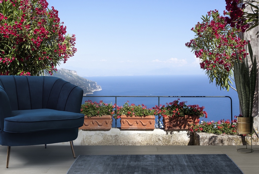 Amalfi Coast Landscape Wall Mural Wallpaper