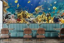 Coral Reef Fish Panoramic Wall Mural Wallpaper
