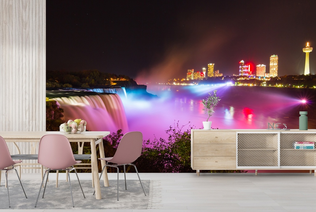 Niagara Falls Illuminations Wall Mural Wallpaper