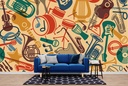Musical Instruments Wall Mural Wallpaper