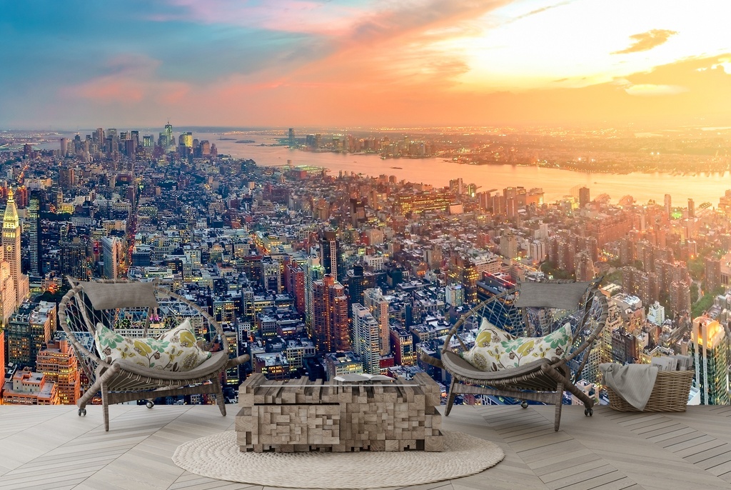 New York Skyscrapers City Skyline Wall Mural Wallpaper
