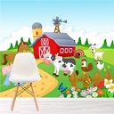 Farmyard Friends Wall Mural Wallpaper