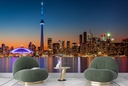 Toronto Tower City Skyline Wall Mural Wallpaper