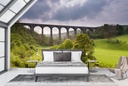 Countryside Viaduct Bridge Wall Mural Wallpaper