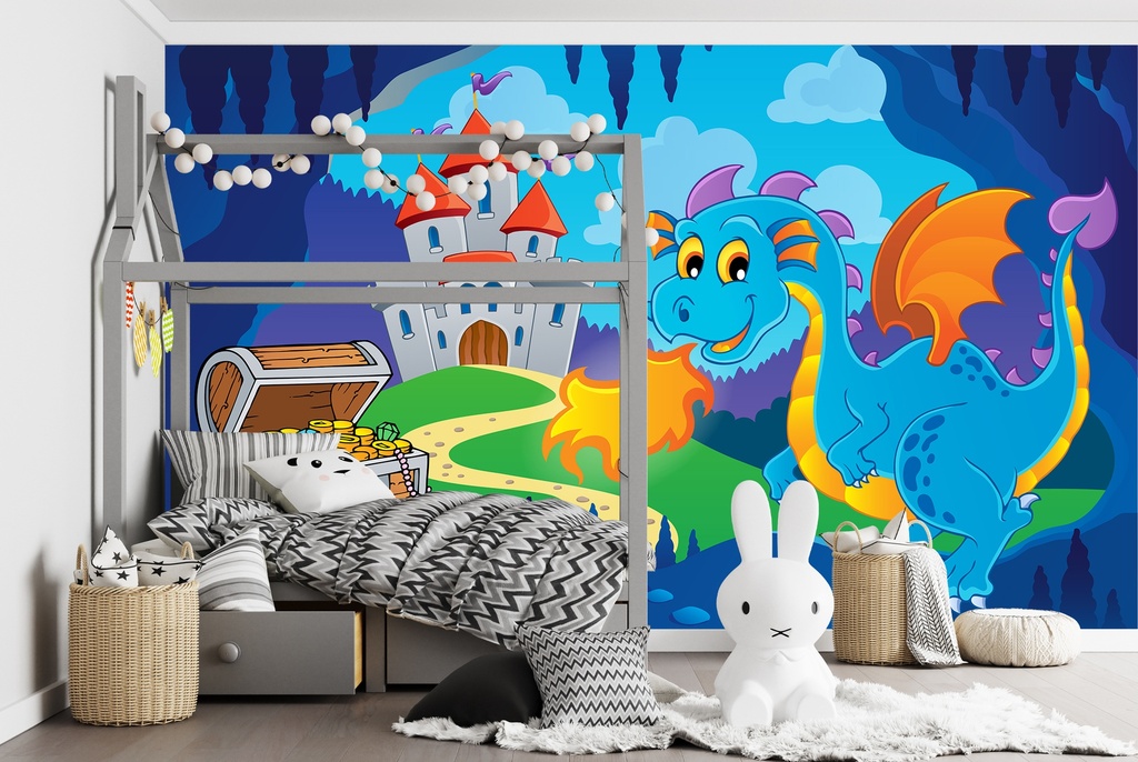 Dragon Castle Adventure Wall Mural Wallpaper