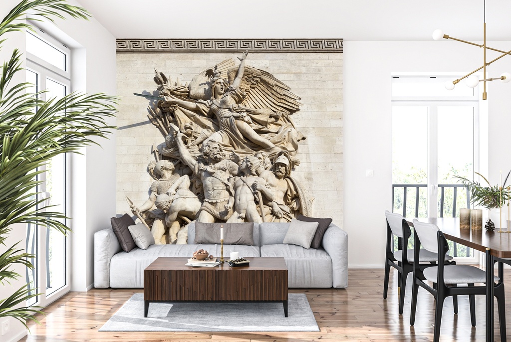 Arc De Triomphe Sculpture Wall Mural Wallpaper