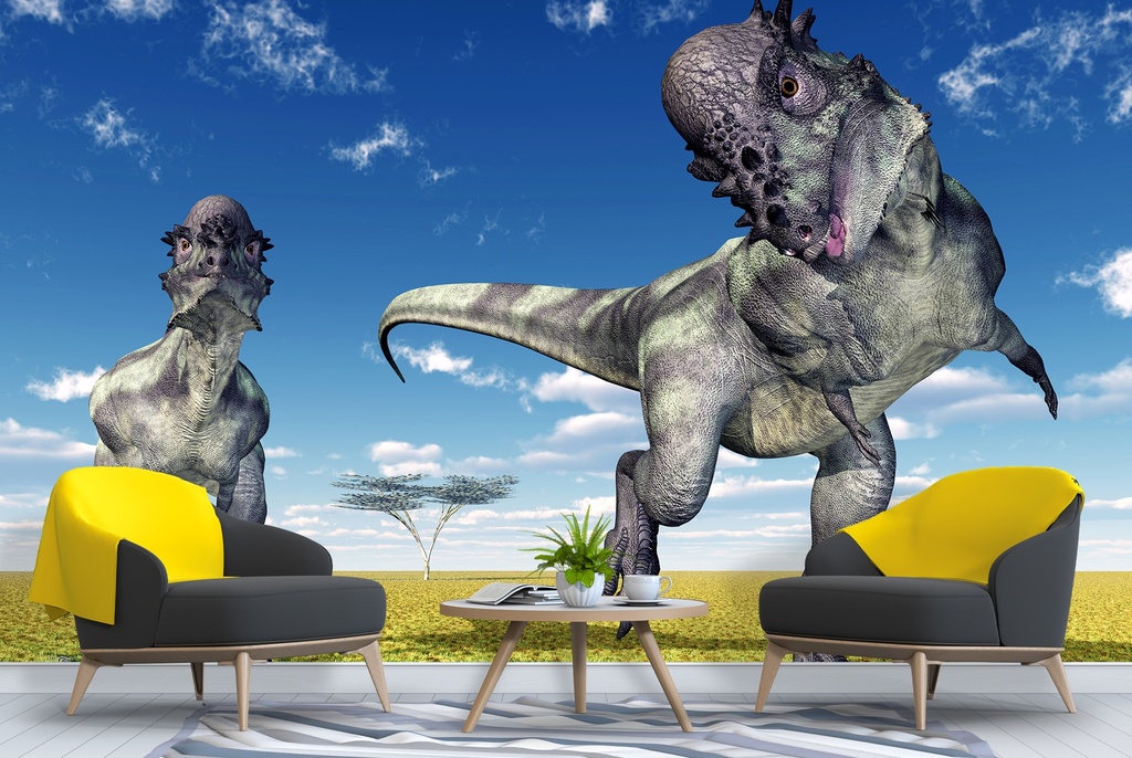 Pachycephalosaurus Dinosaur Wall Mural Wallpaper