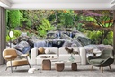 Garden Waterfall Wall Mural Wallpaper