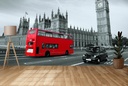 Red London Bus Wall Mural Wallpaper