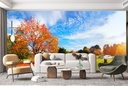 Autumn Countryside Wall Mural Wallpaper