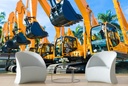 Yellow Excavator Diggers JCB Wall Mural Wallpaper
