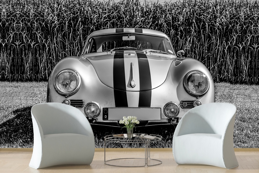 Classic Race Car Wall Mural Wallpaper