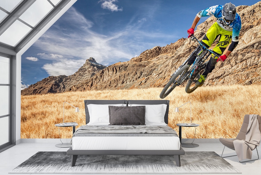 Mountain Bike Wall Mural Wallpaper - Mod9
