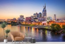 Nashville City Skyline Wall Mural Wallpaper