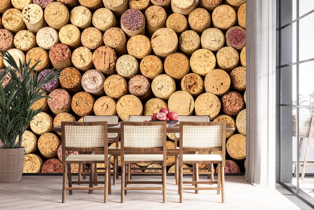 Wine Corks Wall Mural Wallpaper