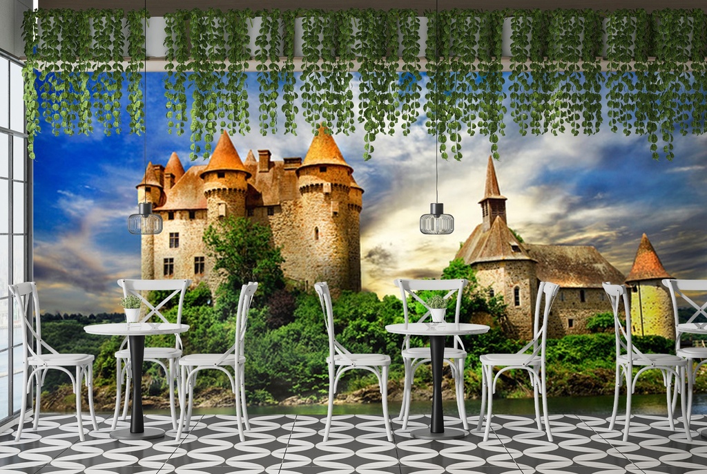 Chateau de Val Wall Mural Wallpaper