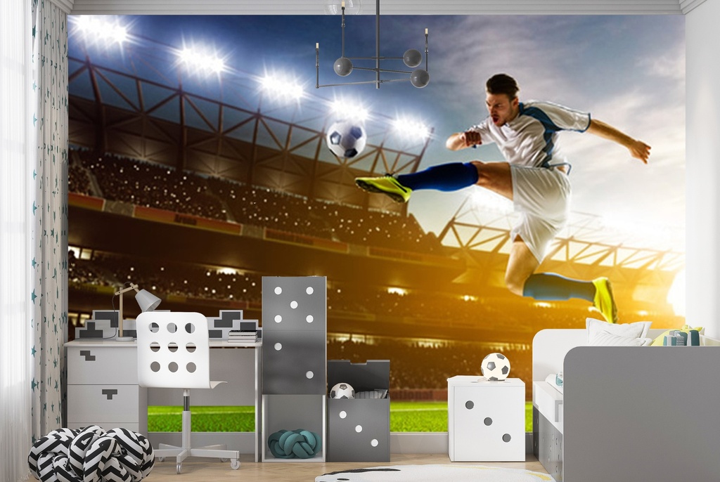 Football Player Wall Mural Wallpaper