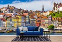 Colourful Buildings Skyline Wall Mural Wallpaper
