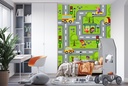 Road & Transport Map Wall Mural Wallpaper