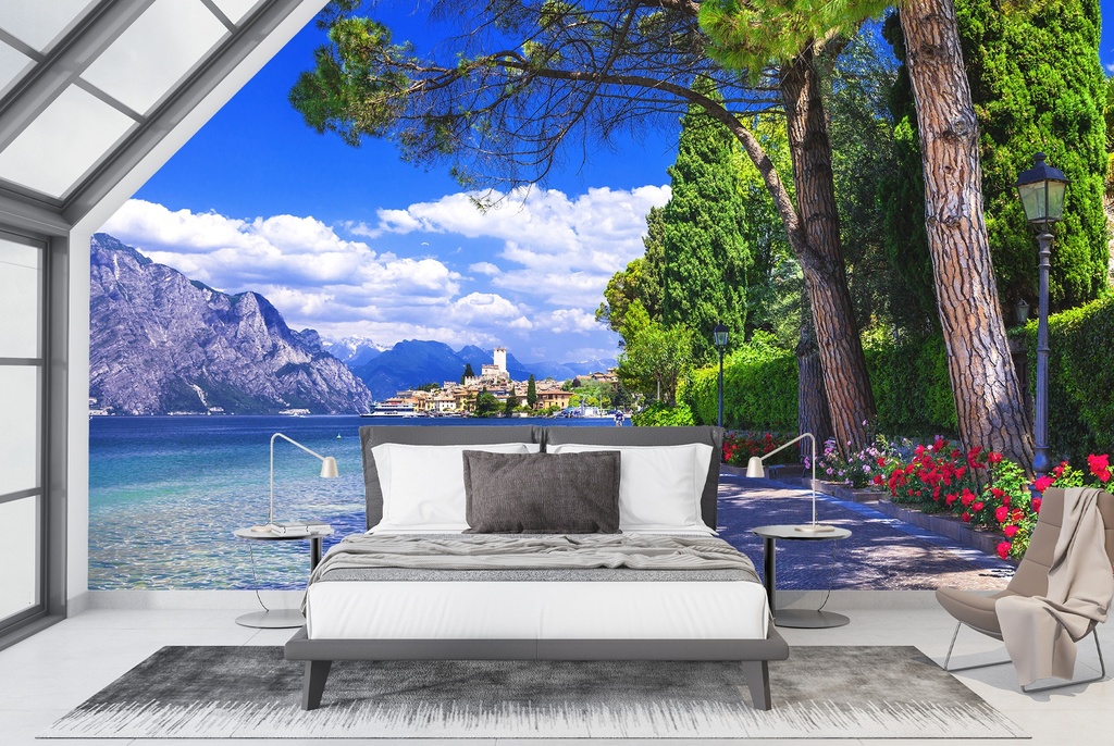 Lake Garda Landscape Wall Mural Wallpaper