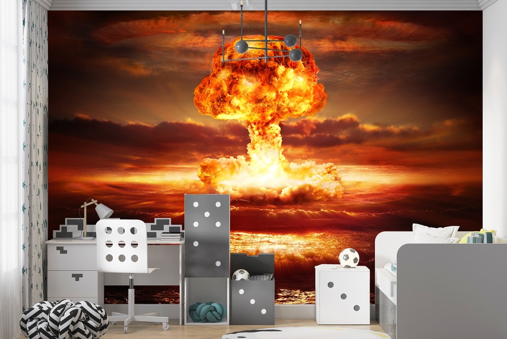 Nuclear Bomb Wall Mural Wallpaper