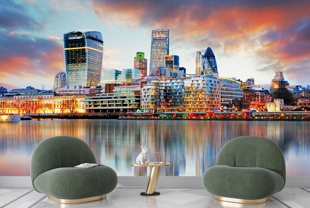London Skyscrapers City Skyline Wall Mural Wallpaper