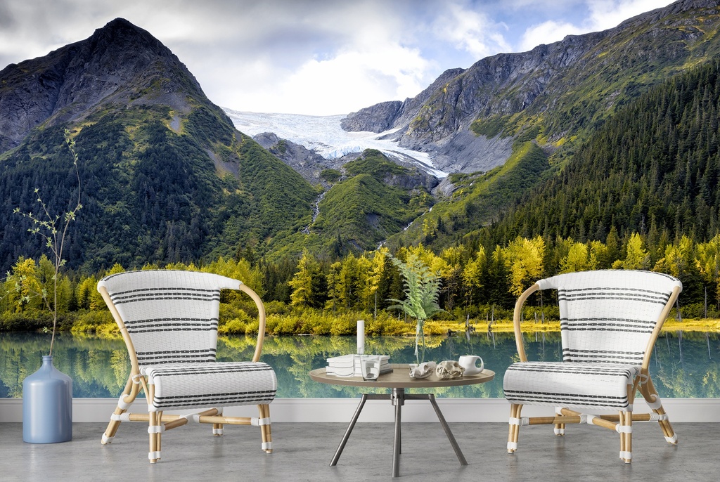 Anchorage State Park Alaska Mountain Wall Mural Wallpaper