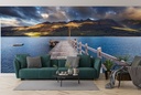 Stormy Lake Wall Mural Wallpaper
