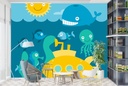 Yellow Submarine Wall Mural Wallpaper