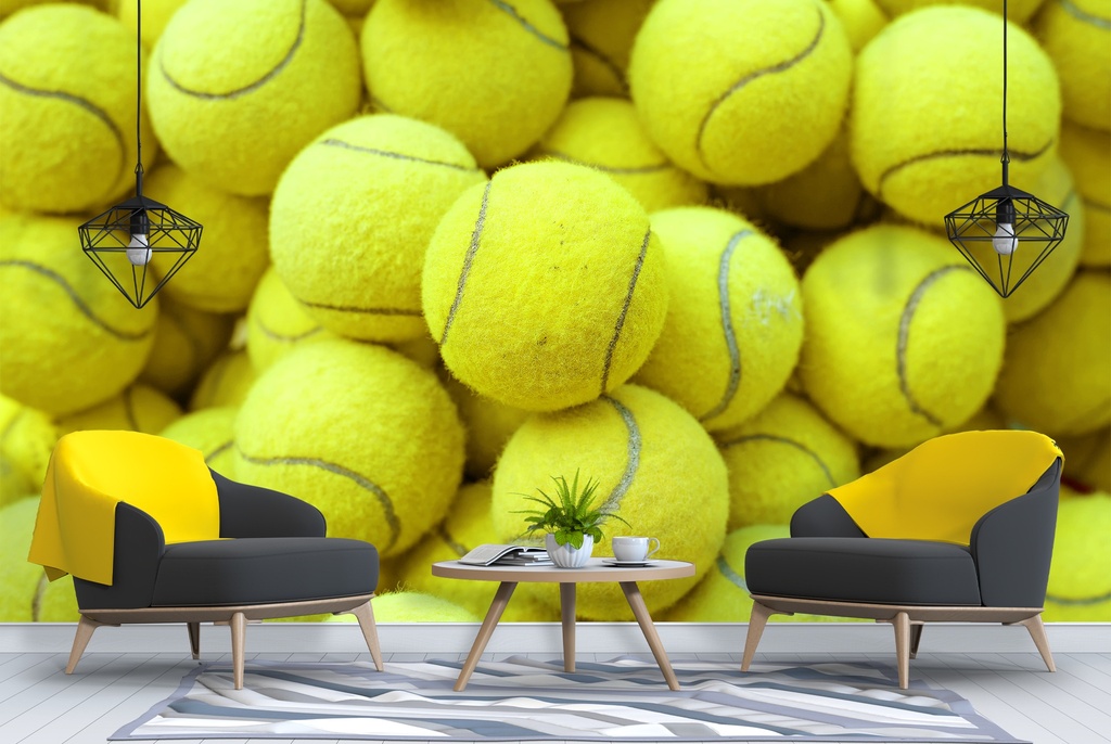 Tennis Ball Wall Mural Wallpaper - Mod2