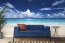 White Sands & Blue Sea Beach Wall Mural Wallpaper