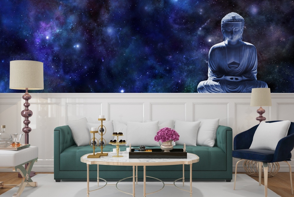 Buddha Stars Wall Mural Wallpaper