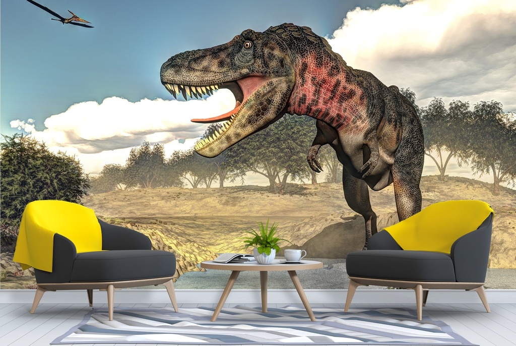 Tarbosaurus Dinosaur Wall Mural Wallpaper