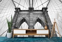 Abstract Brooklyn Bridge Wall Mural Wallpaper