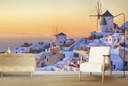 Santorini Greece Sunset Wall Mural Wallpaper