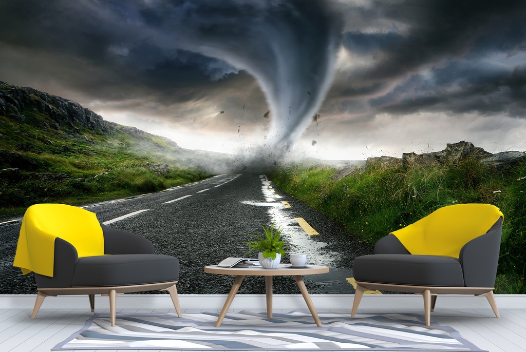 Tornado Storm Wall Mural Wallpaper - Mod2