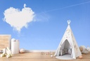 Love Heart Cloud Wall Mural Wallpaper
