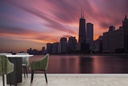 Chicago City Skyline Wall Mural Wallpaper