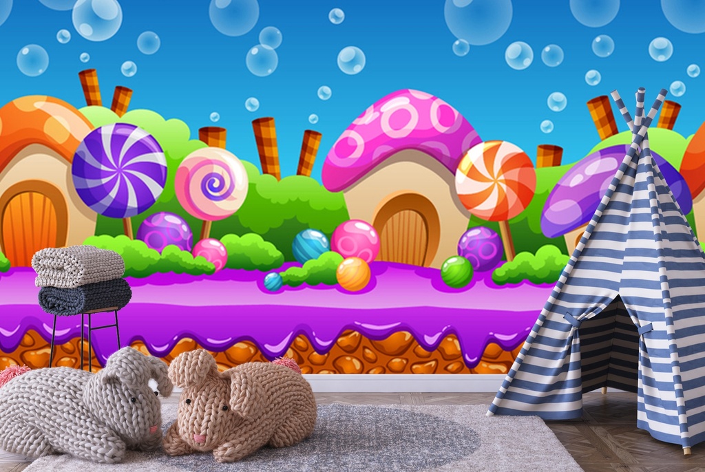Candy Land Wall Mural Wallpaper