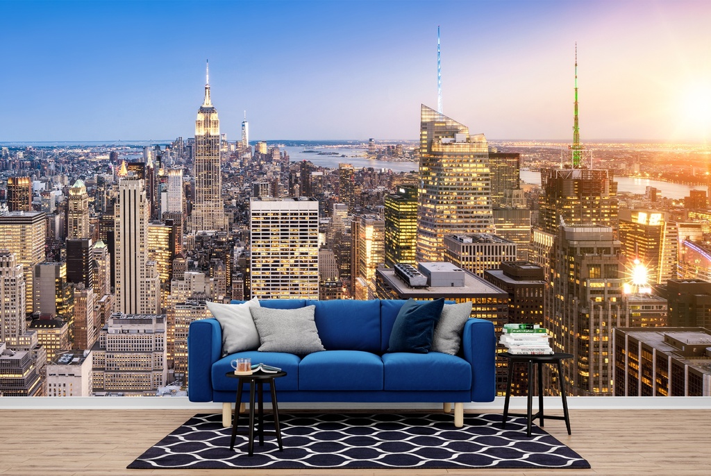 Manhattan Skyscrapers New York City Skyline Wall Mural Wallpaper