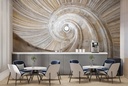 Stone Spiral Art Wall Mural Wallpaper