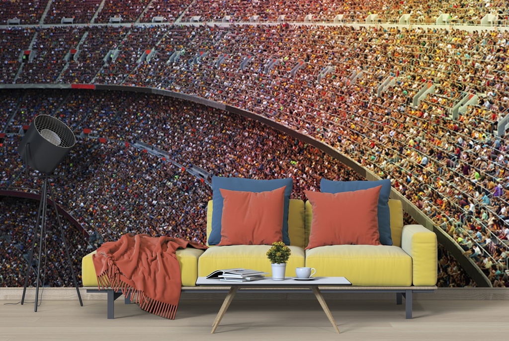 Stadium Crowd Wall Mural Wallpaper